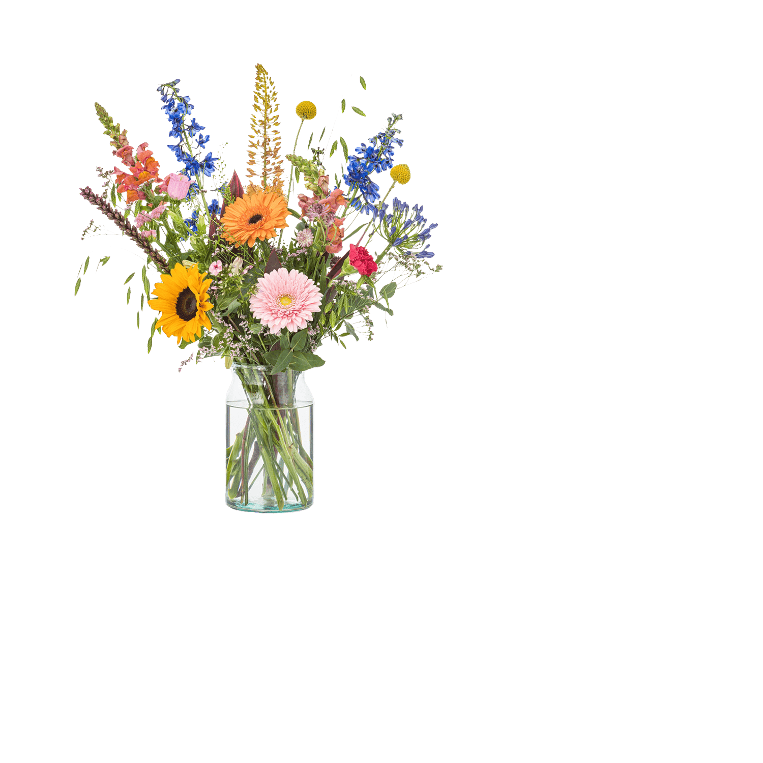 pluk boeket zomers, bloemen bezorgen Eindhoven