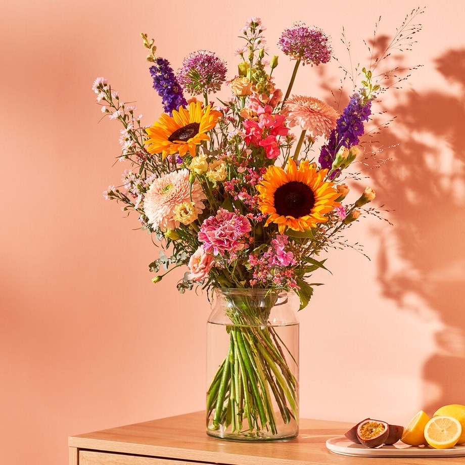 Boeket kleurrijk zomers